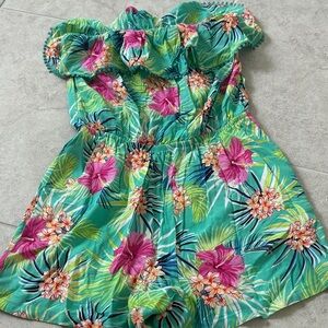 Tropical Floral Romper
